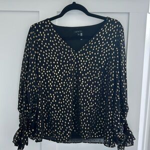 1.State black and gold blouse